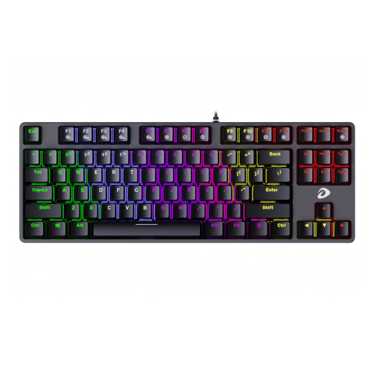 Bàn phím cơ Gaming DAREU EK87 - Black (Multi-LED)